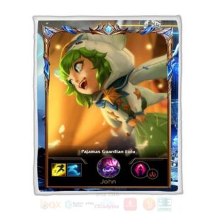 League Of Legends Lulu Custom Name Sherpa Blanket