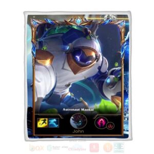 League Of Legends Maokai Custom Name Sherpa Blanket