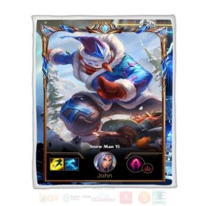 League Of Legends Master Yi Custom Name Sherpa Blanket