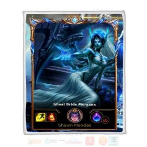 League Of Legends Morgana Custom Name Sherpa Blanket