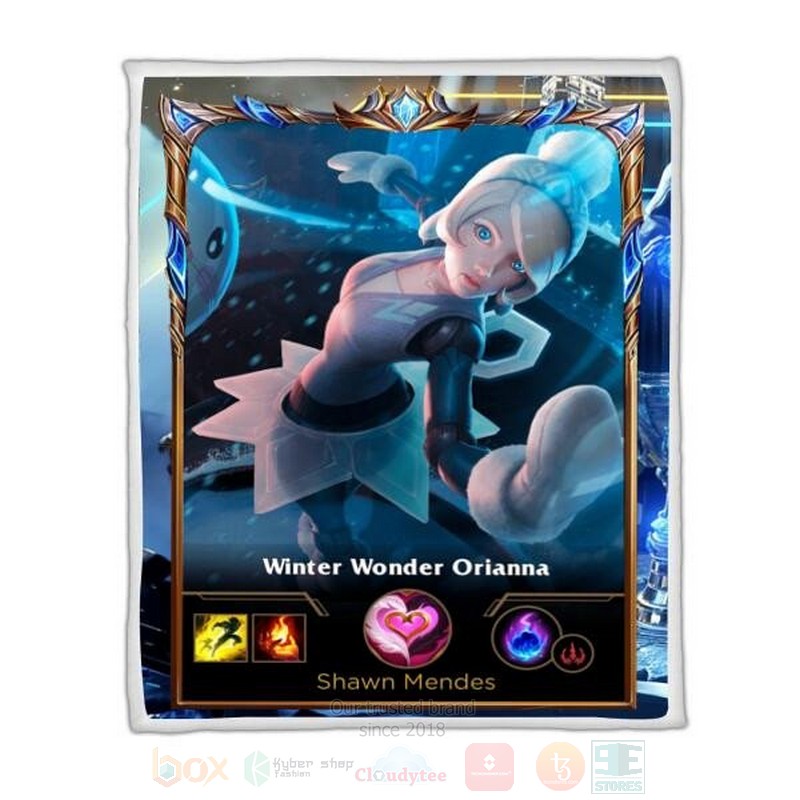 League Of Legends Oriana Custom Name Sherpa Blanket League Of Legends Oriana Custom Name Sherpa Blanket