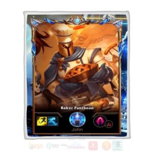 League Of Legends Pantheon Custom Name Sherpa Blanket