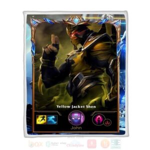League Of Legends Shen Custom Name Sherpa Blanket