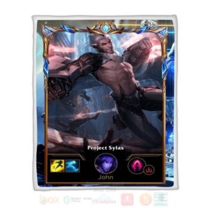 League Of Legends Sylas Custom Name Sherpa Blanket