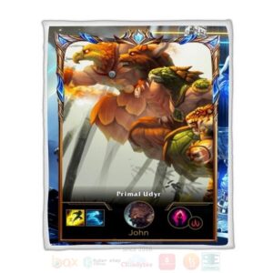 League Of Legends Udyr Custom Name Sherpa Blanket