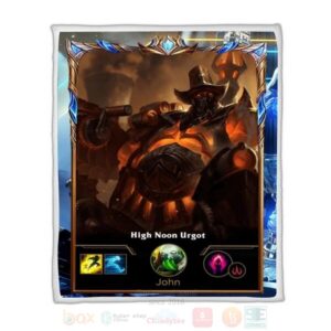 League Of Legends Urgot Custom Name Sherpa Blanket