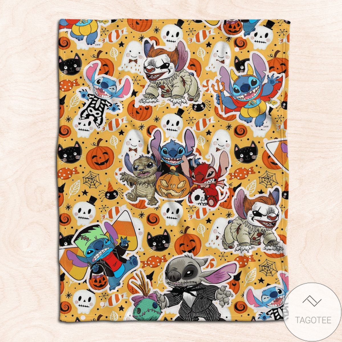 LetS Get Smashed Halloween Stitch Blanket LetS Get Smashed Halloween Stitch Blanket