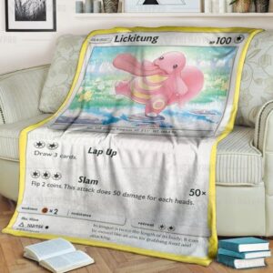 Lickitung Pokemon Blanket