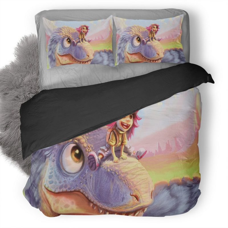 Little Boy Sitting On Dinosaur Nose Zb Duvet Cover and Pillowcase Set Bedding Set Little Boy Sitting On Dinosaur Nose Zb Duvet Cover and Pillowcase Set Bedding Set