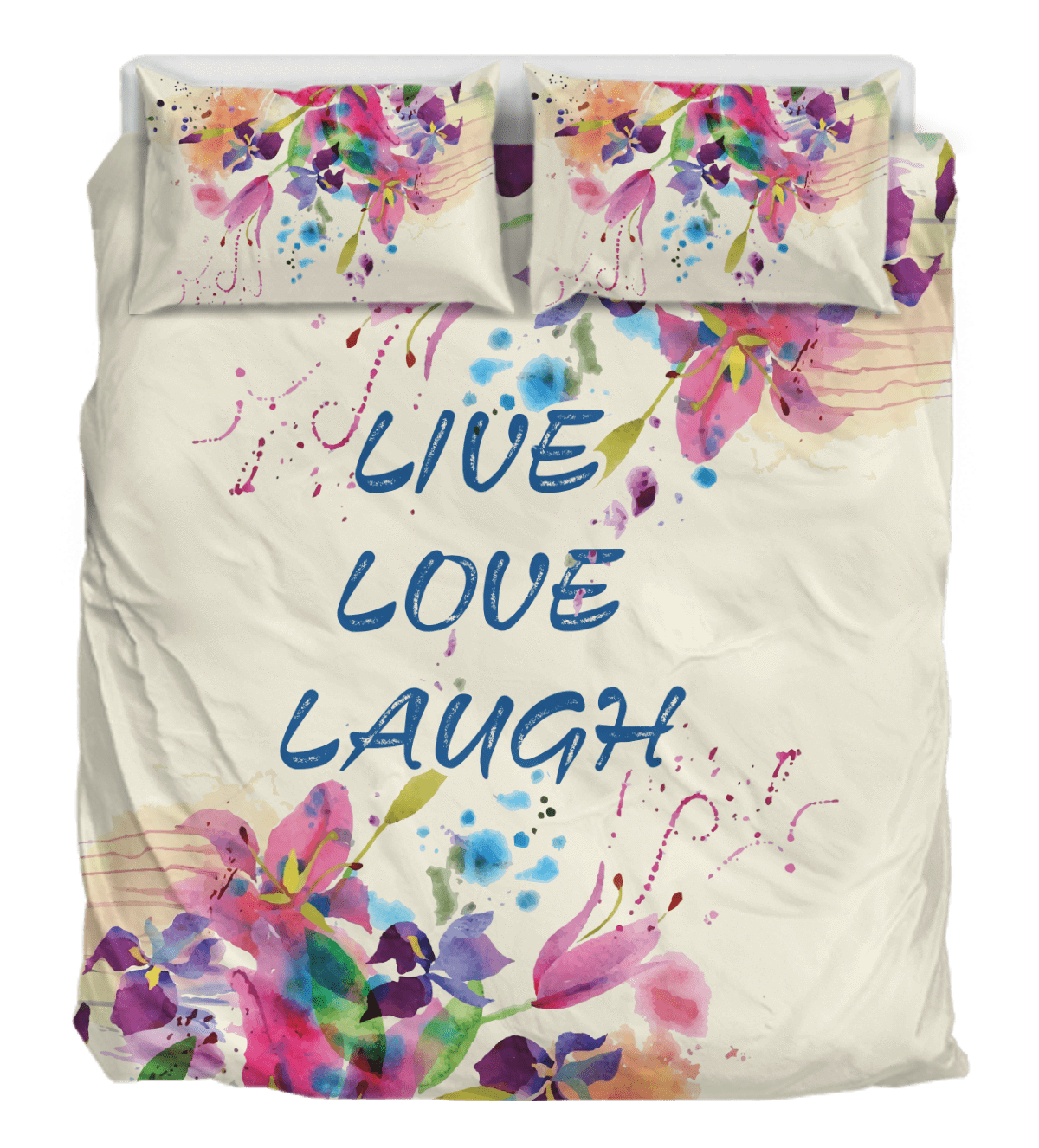 Live Love Laugh Duver Duvet Cover and Pillowcase Set Bedding Set 900 Live Love Laugh Duver Duvet Cover and Pillowcase Set Bedding Set 900