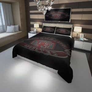 Logo Manchester F C 10 Duvet Cover and Pillowcase Set Bedding Set scaled 1