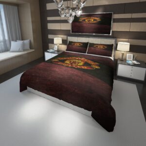 Logo Manchester F C 12 Duvet Cover and Pillowcase Set Bedding Set scaled 1