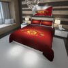 Logo Manchester F C 9 Duvet Cover and Pillowcase Set Bedding Set scaled 1