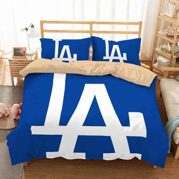 Los Angeles Dodgers Duvet Cover and Pillowcase Set Bedding Set Los Angeles Dodgers Duvet Cover and Pillowcase Set Bedding Set