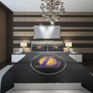 Los Angeles Lakers NBA Basketball ize Duvet Cover and Pillowcase Set Bedding Set scaled 1