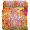 Lotus Elephant Duver Duvet Cover and Pillowcase Set Bedding Set 903