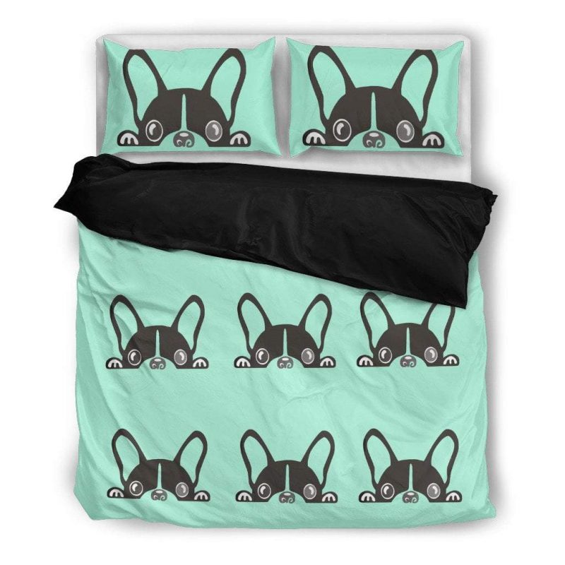 Love frenchie Duvet Cover and Pillowcase Set Bedding Set Love frenchie Duvet Cover and Pillowcase Set Bedding Set
