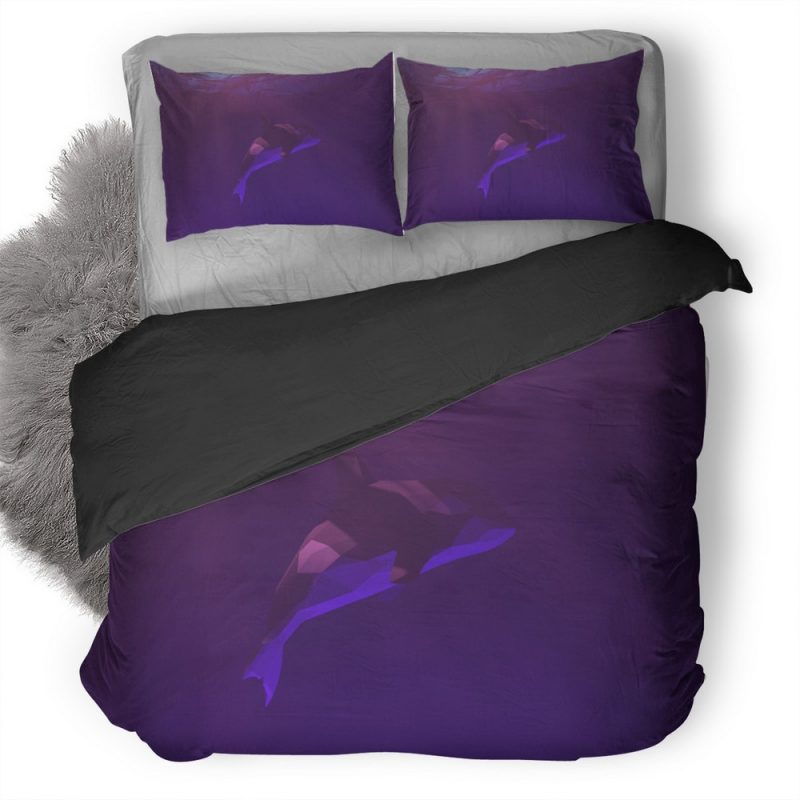 Low Poly Dolphin Uv Duvet Cover and Pillowcase Set Bedding Set Low Poly Dolphin Uv Duvet Cover and Pillowcase Set Bedding Set