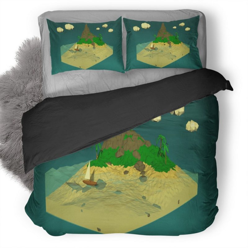 Low Poly Duvet Cover and Pillowcase Set Bedding Set Low Poly Duvet Cover and Pillowcase Set Bedding Set