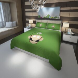 Luigi Super Mario Duvet Cover and Pillowcase Set Bedding Set scaled 1