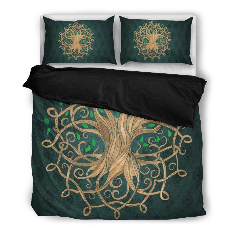Luxurious Celtic Tree Duvet Cover and Pillowcase Set Bedding Set Luxurious Celtic Tree Duvet Cover and Pillowcase Set Bedding Set