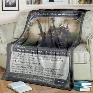 Magic The Gardening Korlash Heir To Blackblade Blanket