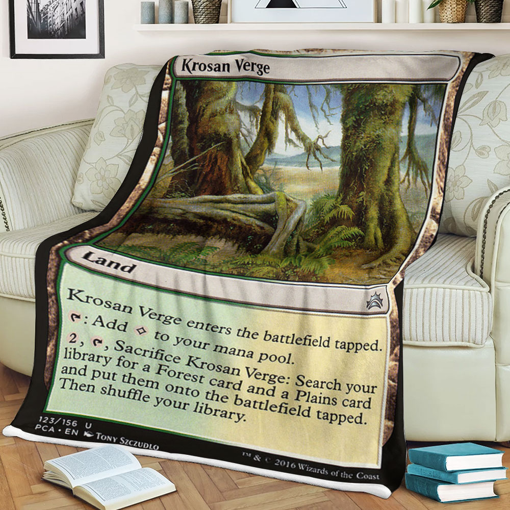 Magic The Gathering 123 Krosan Verge Blanket Magic The Gathering 123 Krosan Verge Blanket
