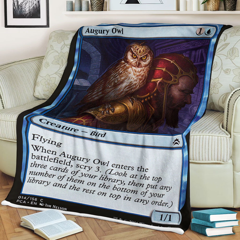 Magic The Gathering 14 Augury Owl Blanket Magic The Gathering 14 Augury Owl Blanket