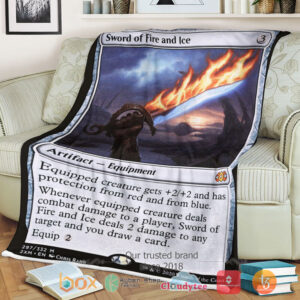 Magic The Gathering 2Xm 297 Sword Of Fire And Ice Blanket