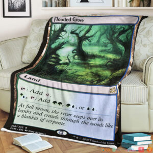 Magic The Gathering 2Xm 318 Flooded Grove Blanket