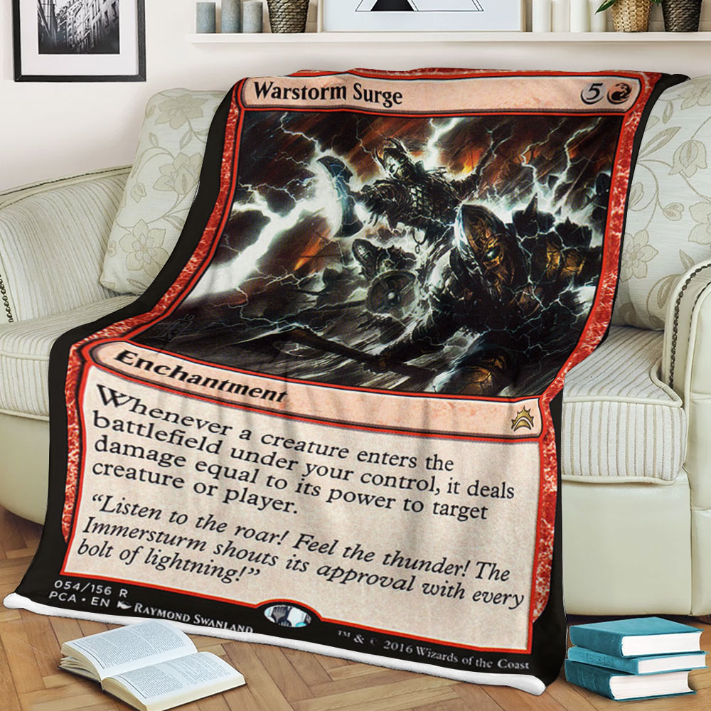 Magic The Gathering 54 Warstorm Surge Blanket Magic The Gathering 54 Warstorm Surge Blanket
