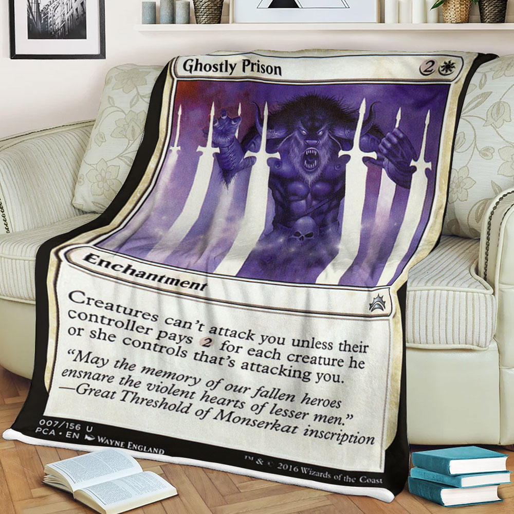 Magic The Gathering 7 Ghostly Prison Blanket Magic The Gathering 7 Ghostly Prison Blanket