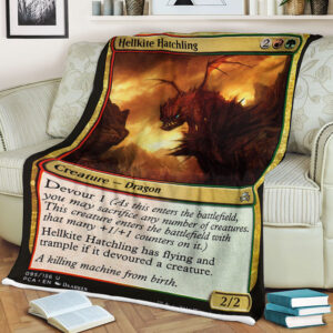 Magic The Gathering 95 Hellkite Hatchling Blanket