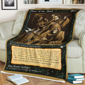 Magic The Gathering Dance Of The Dead Sherpa Blanket