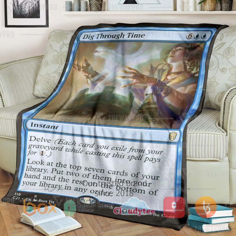 Magic The Gathering Dig Through Time Blanket Magic The Gathering Dig Through Time Blanket