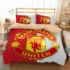 Manchester United Duvet Cover and Pillowcase Set Bedding Set 525