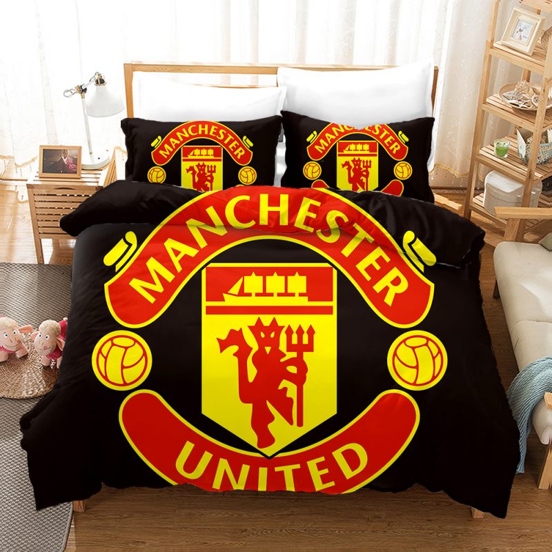 Manchester United Duvet Cover and Pillowcase Set Bedding Set 842 Manchester United Duvet Cover and Pillowcase Set Bedding Set 842