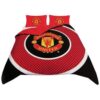 Manchester United Fc Duvet Cover and Pillowcase Set Bedding Set