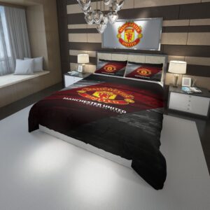 Manchester United Fc Football Club Duvet Cover and Pillowcase Set Bedding Set 699 scaled 1