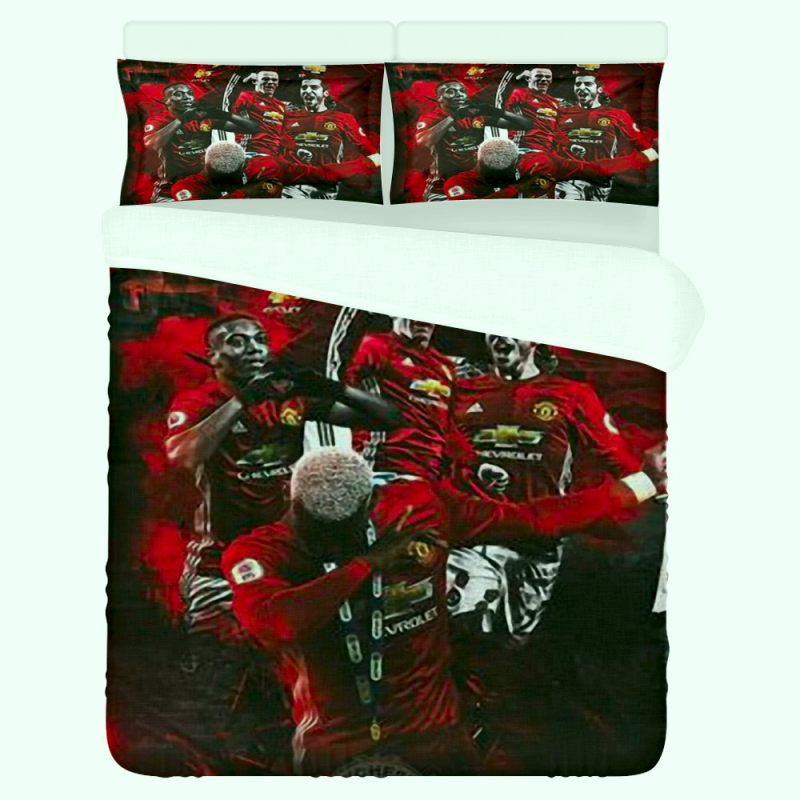 Manchester United Football Club Duvet Cover and Pillowcase Set Bedding Set Manchester United Football Club Duvet Cover and Pillowcase Set Bedding Set