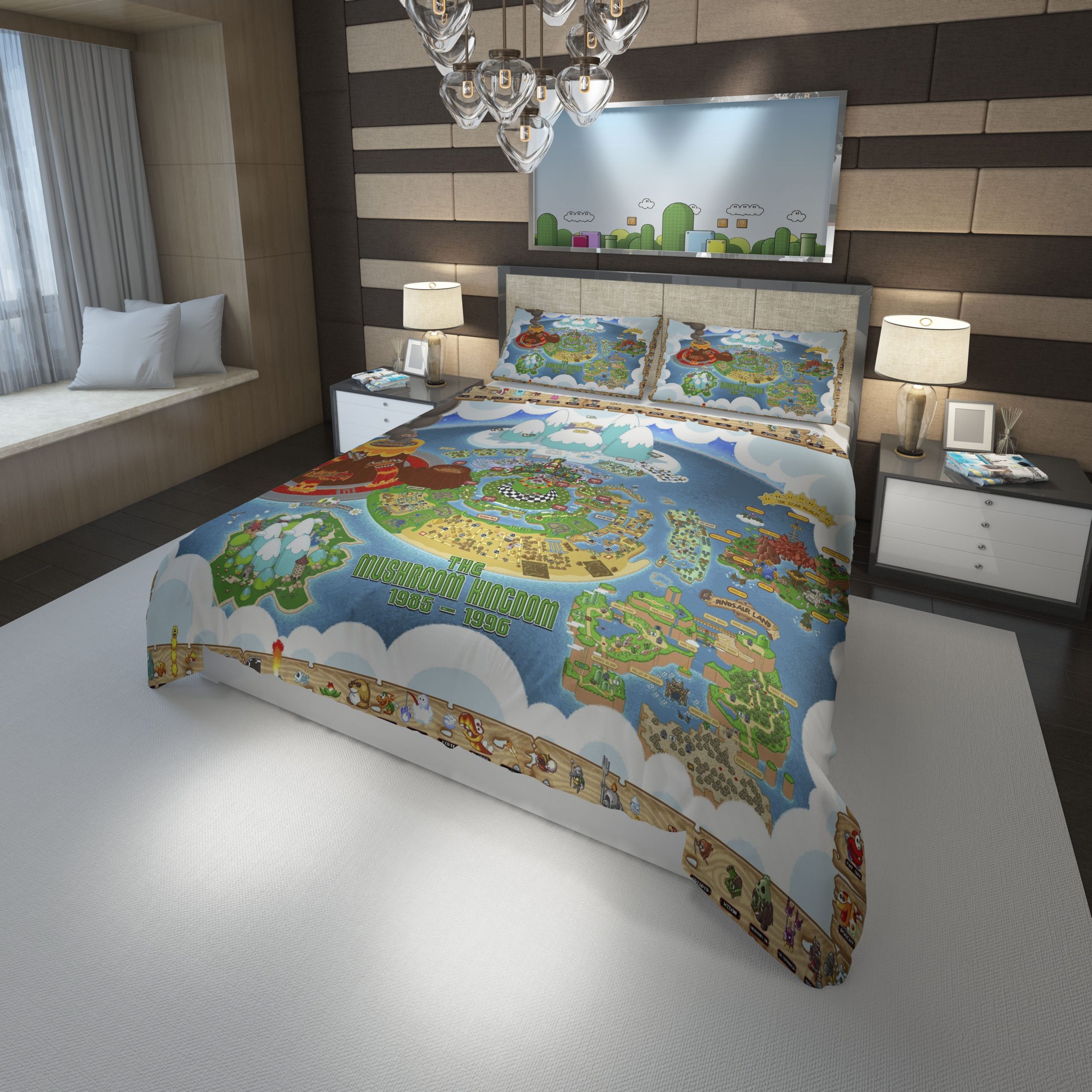 Map Nintendo Super Mario Duvet Cover and Pillowcase Set Bedding Set scaled 1 Map Nintendo Super Mario Duvet Cover and Pillowcase Set Bedding Set scaled 1