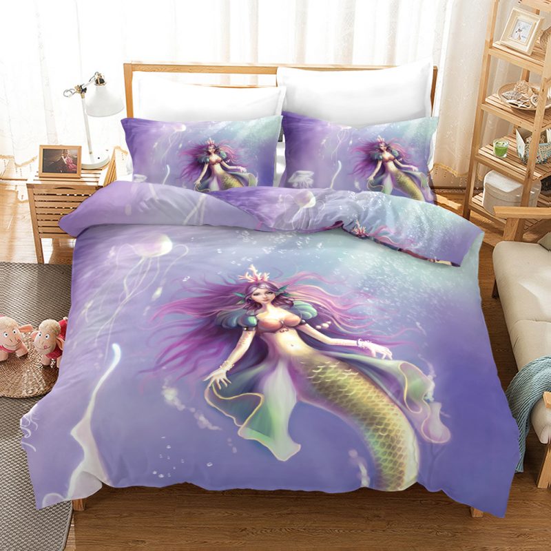 Mermaid 16 Duvet Cover and Pillowcase Set Bedding Set Mermaid 16 Duvet Cover and Pillowcase Set Bedding Set