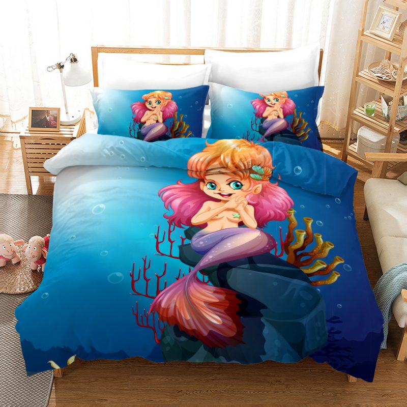 Mermaid 5 Duvet Cover and Pillowcase Set Bedding Set Mermaid 5 Duvet Cover and Pillowcase Set Bedding Set