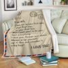 Message To My Wife I May Not Be Your First Date But I Just Want To Be Your Last Everything Blanket