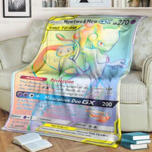 Mewtwo And Mew Gx Blanket