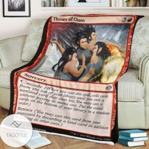 Mh1 150 Throes Of Chaos Game Mtg Magic The Gathering Blanket