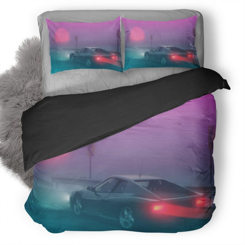Miami Coast Tessabossa Sport Car B8 Duvet Cover and Pillowcase Set Bedding Set Miami Coast Tessabossa Sport Car B8 Duvet Cover and Pillowcase Set Bedding Set