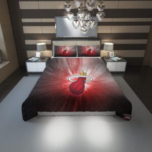 Miami Heat Duvet Cover and Pillowcase Set Bedding Set 1191 scaled 1