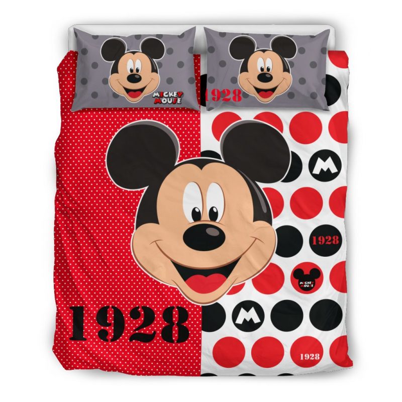 Mickey 1928 Duvet Cover and Pillowcase Set Bedding Set Mickey 1928 Duvet Cover and Pillowcase Set Bedding Set