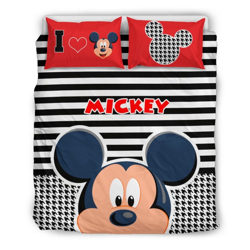 Mickey Head Duvet Cover and Pillowcase Set Bedding Set Mickey Head Duvet Cover and Pillowcase Set Bedding Set